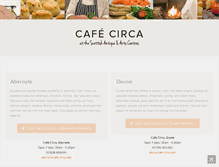 Tablet Screenshot of cafe-circa.com